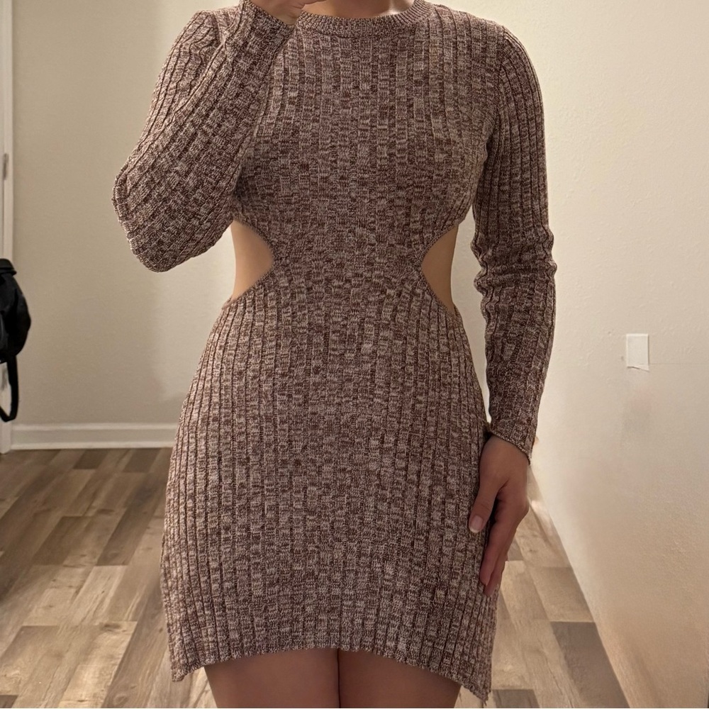 Forever 21 Cutout Sweater/Knitted Mini Dress Small